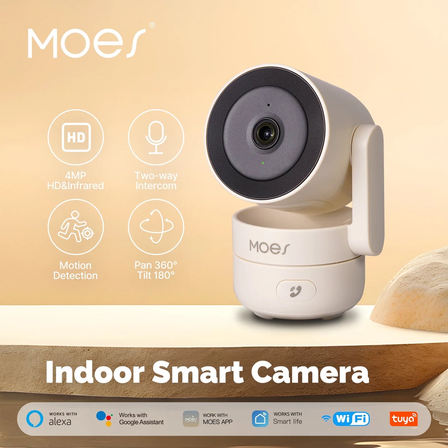 MOES Indoor WiFi Smart Security Camera
