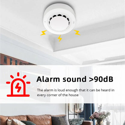 ONENUO Tuya Zigbee Smoke Sensor Fire Alarm