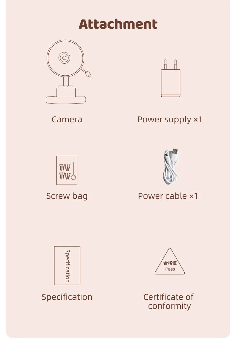 WireLess Baby Monitor Tuya APP Remote Control