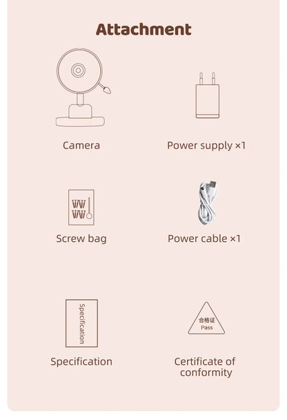WireLess Baby Monitor Tuya APP Remote Control