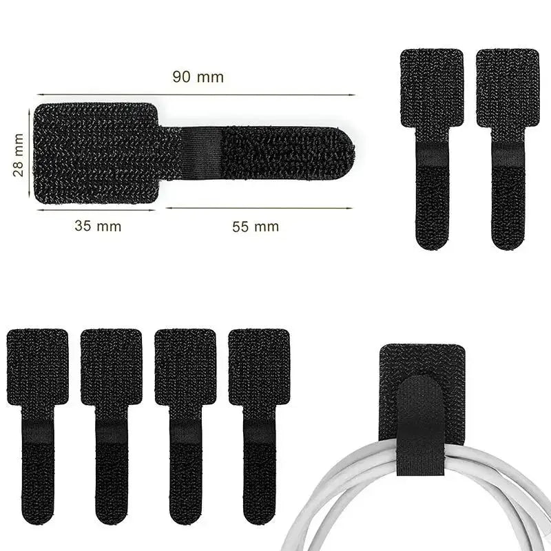 Attaches Câbles Réutilisables Auto-Adhésives