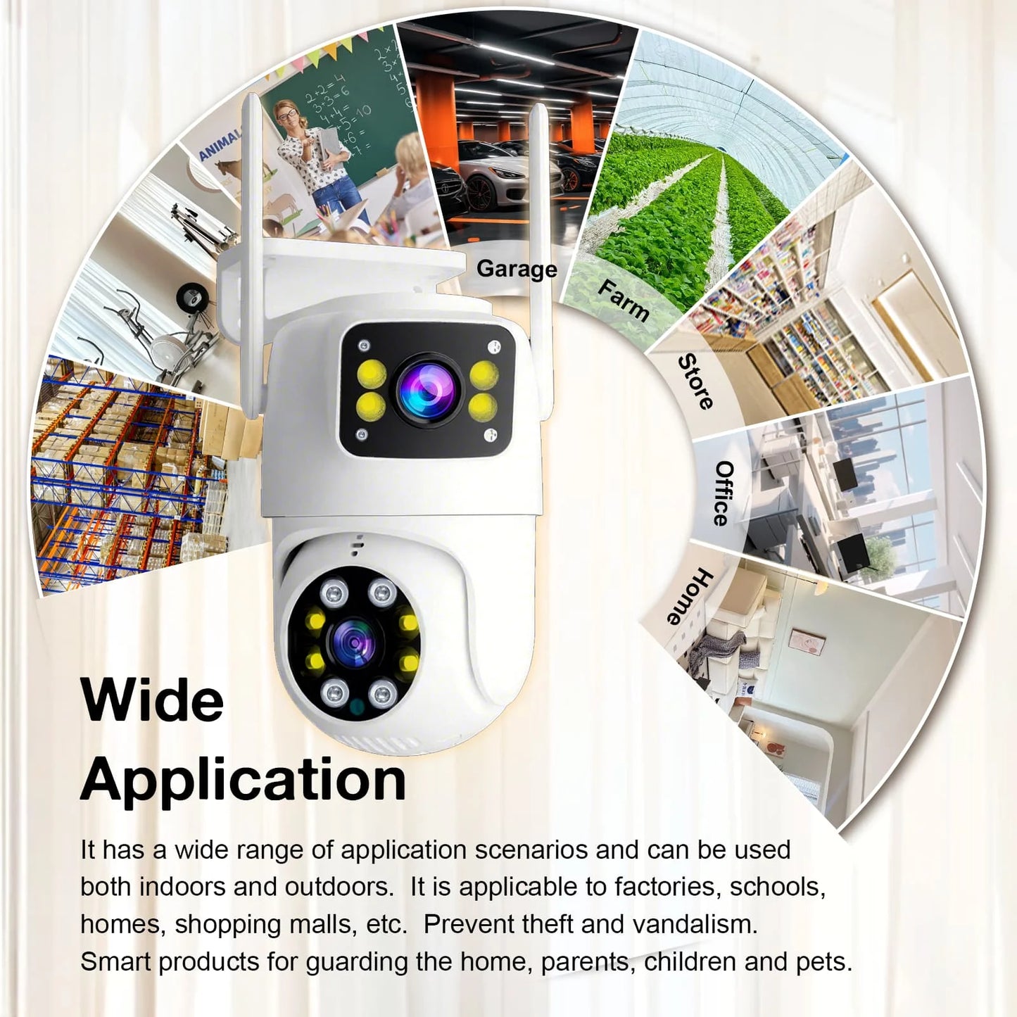 10MP Dual Lens Tuya Wi-Fi Wireless Camera