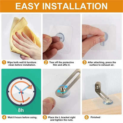 Furniture Anchors Strong Self-adhesive Cabinet