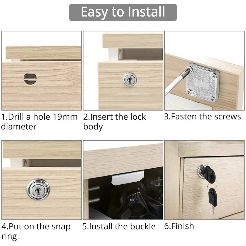 Steel Mailbox Cam Drawer Cabinet
