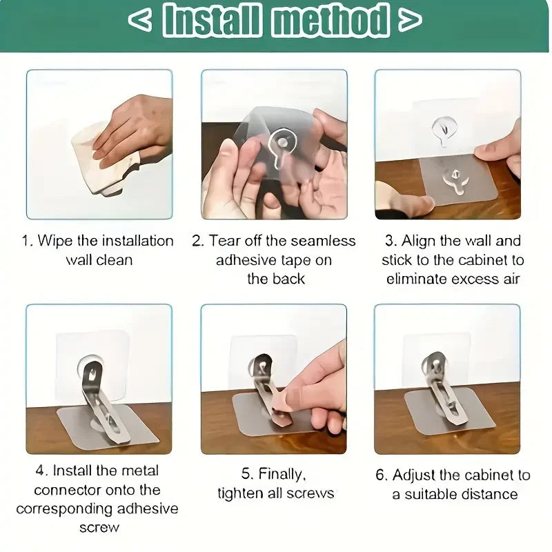Furniture Anchors Strong Self-adhesive Cabinet