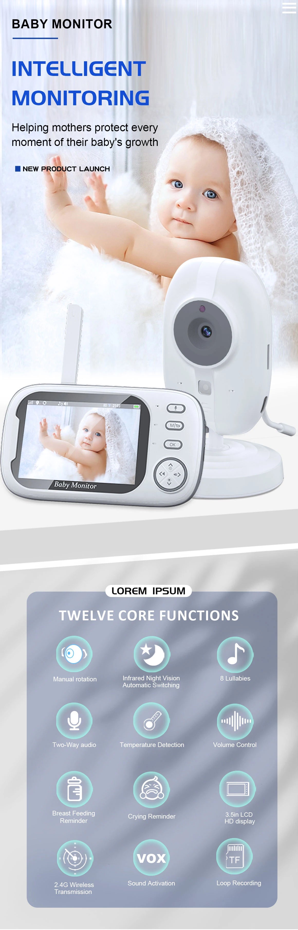 Cdycam Wireless LCD Display Monitor Video