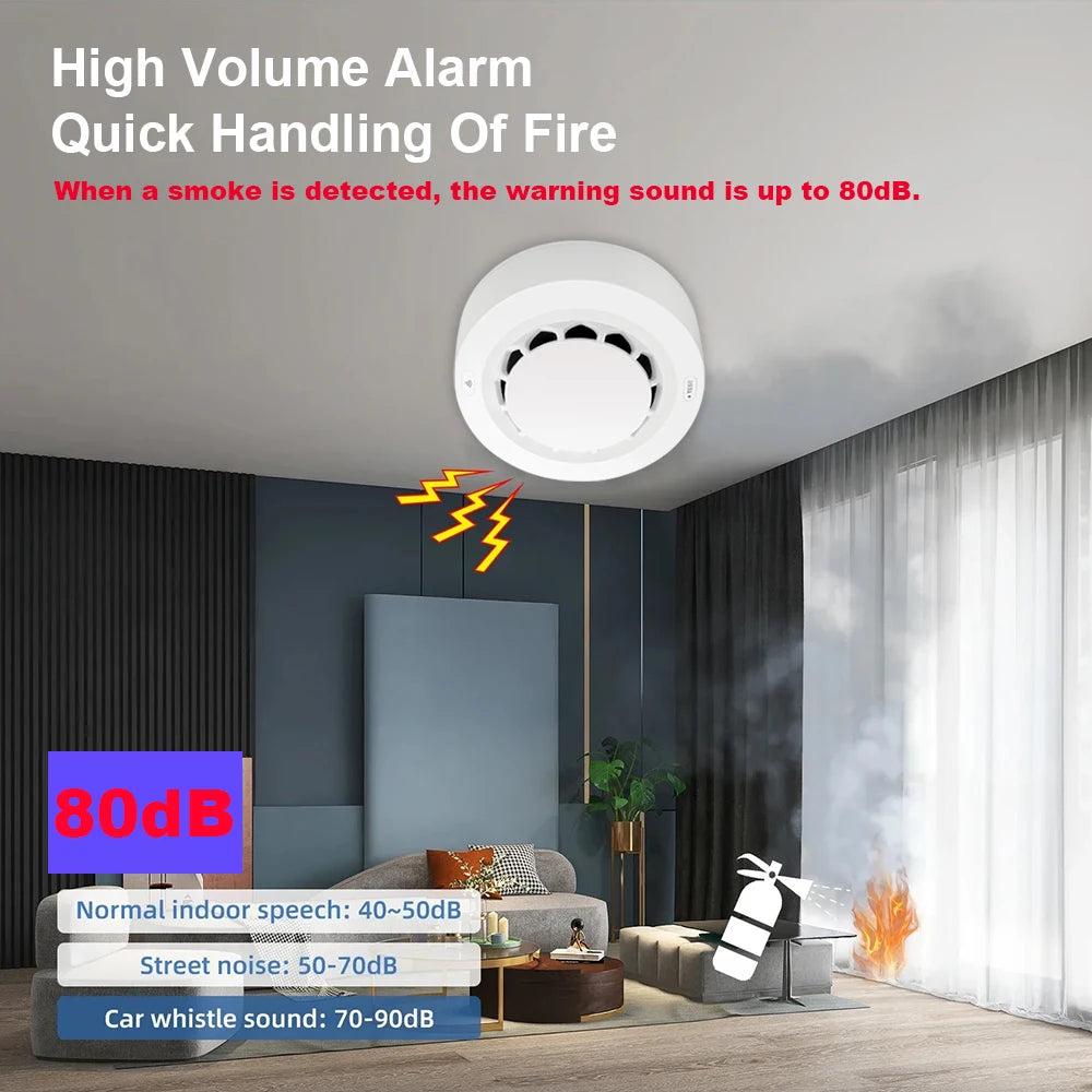 Smoke Fire Alarm Home Security System