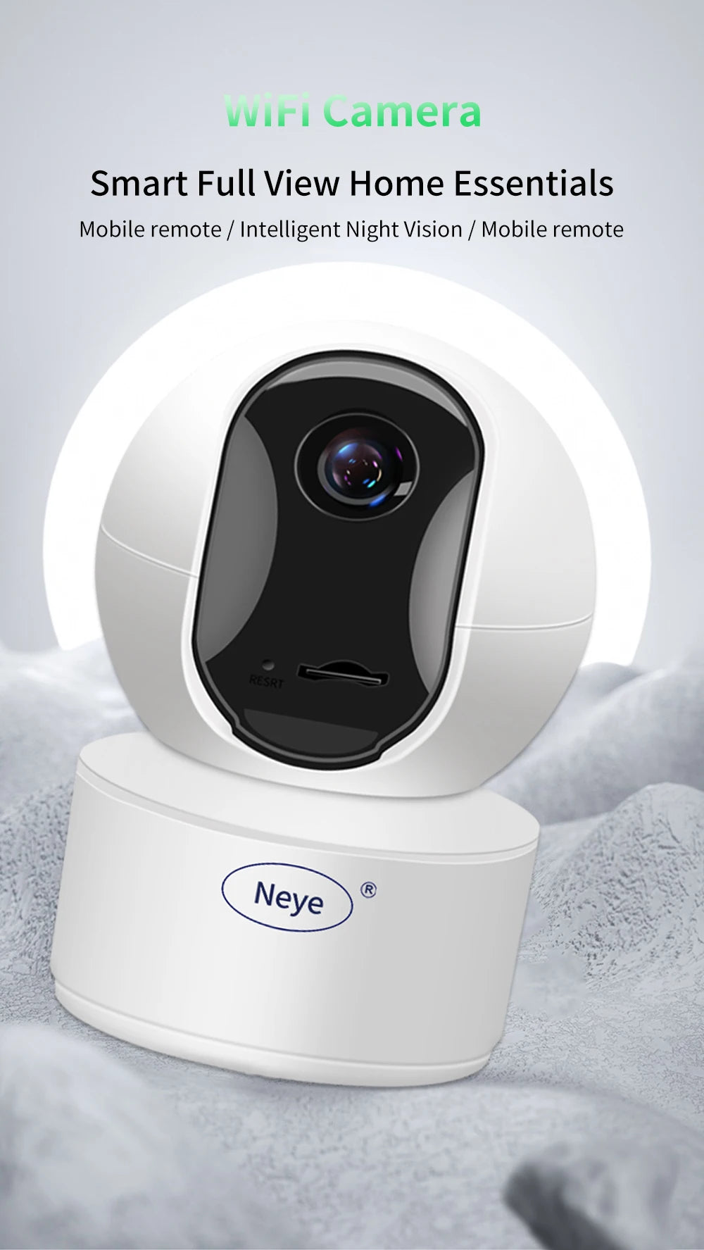 Caméra de surveillance WiFi à vision nocturne