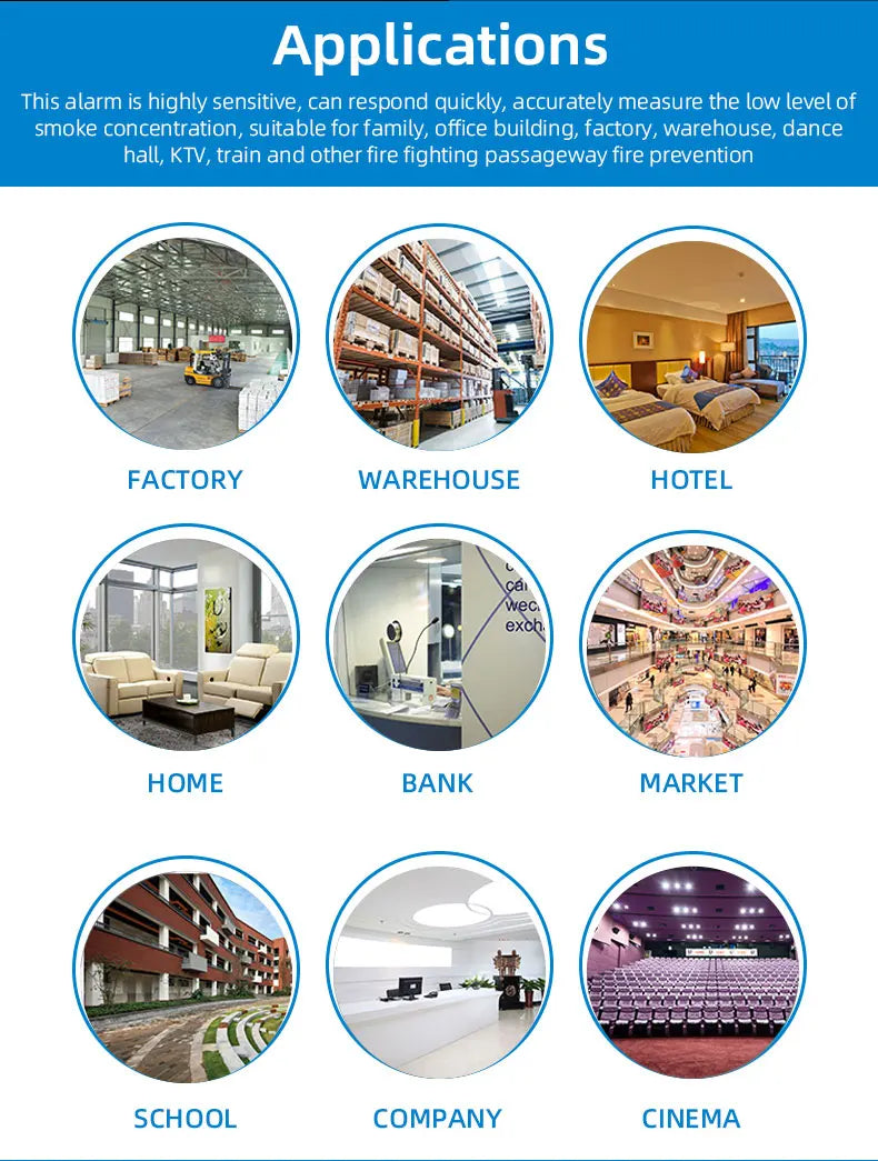 Gautone Independent Smoke Alarm Security