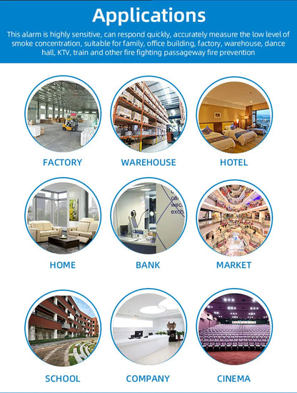 Gautone Independent Smoke Alarm Security