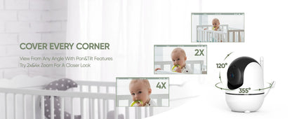 WireLess Split Screen Video Baby Monitor