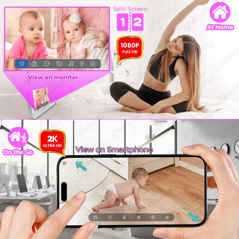 WireLess Auto Tracking WiFi Baby Monitor