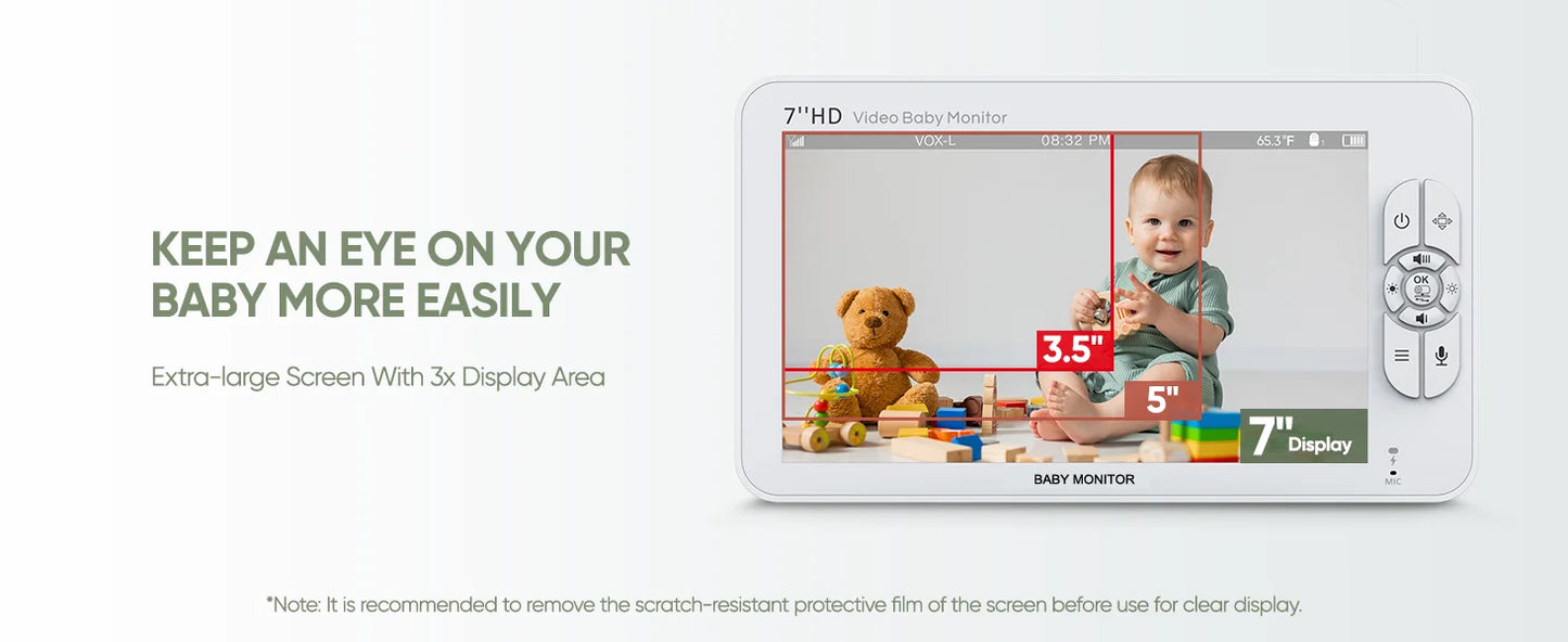WireLess Split Screen Video Baby Monitor