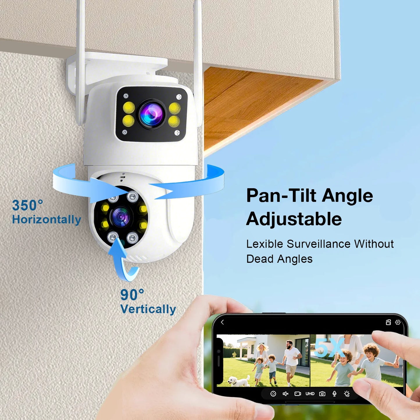 10MP Dual Lens Tuya Wi-Fi Wireless Camera