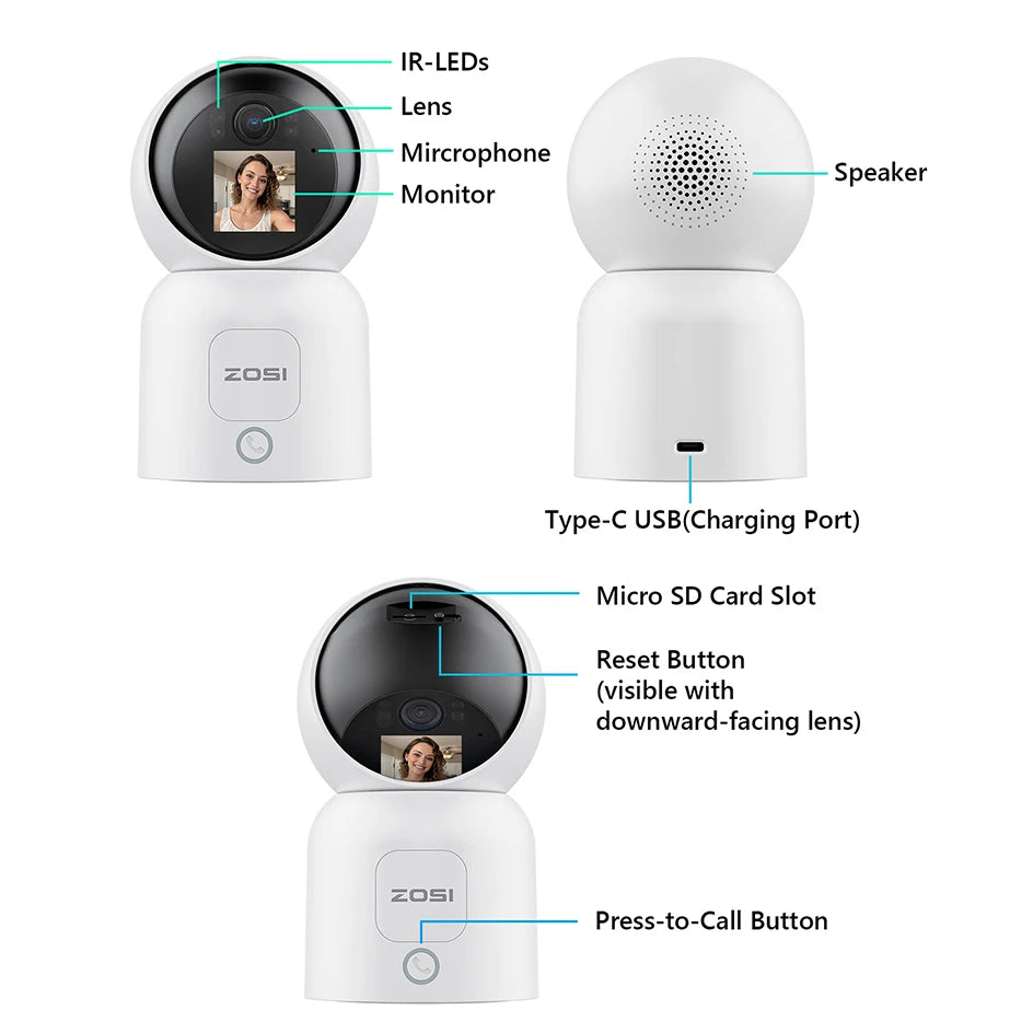 Smart Auto Tracking Home Security Camera
