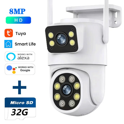 10MP Dual Lens Tuya Wi-Fi Wireless Camera
