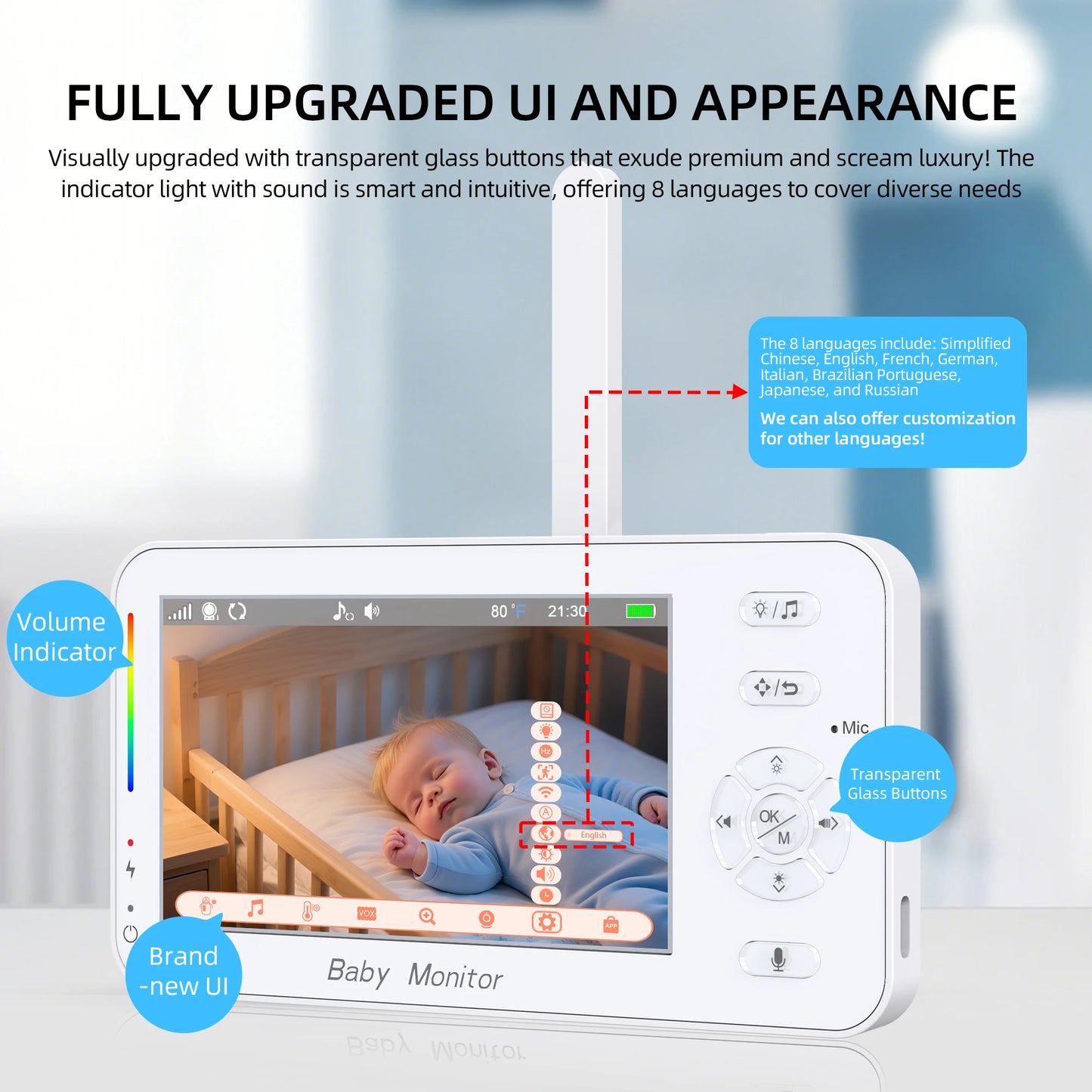 WireLess Screen Indoor Video Baby Monitor