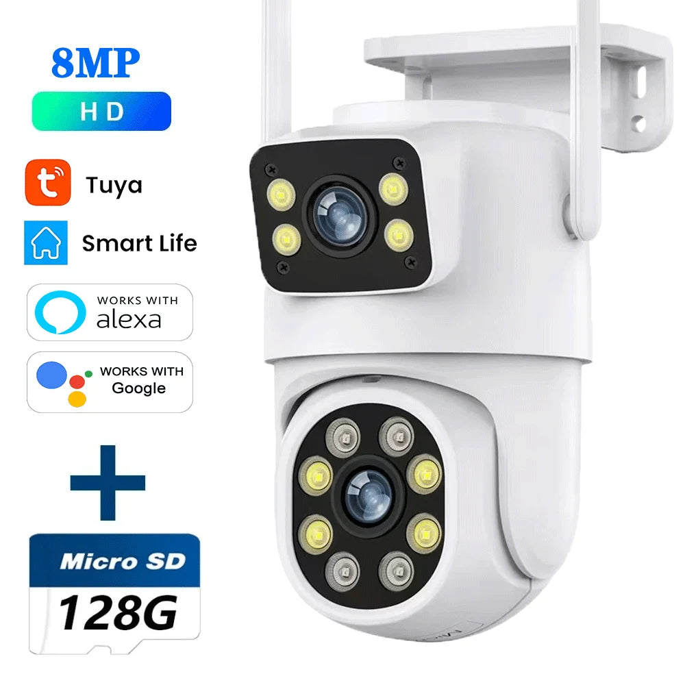 10MP Dual Lens Tuya Wi-Fi Wireless Camera