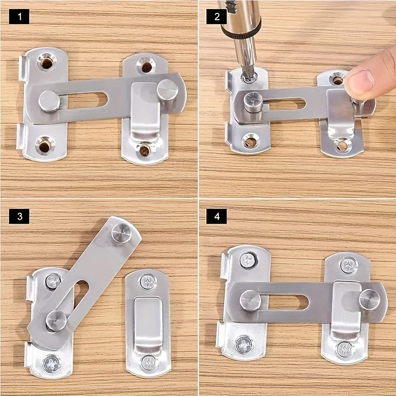 Stainless steel door lock guard