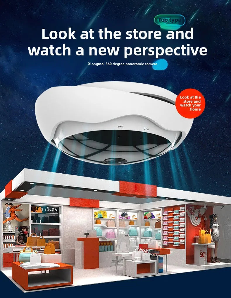 Panoramic WIFI IP Surveillance Camera