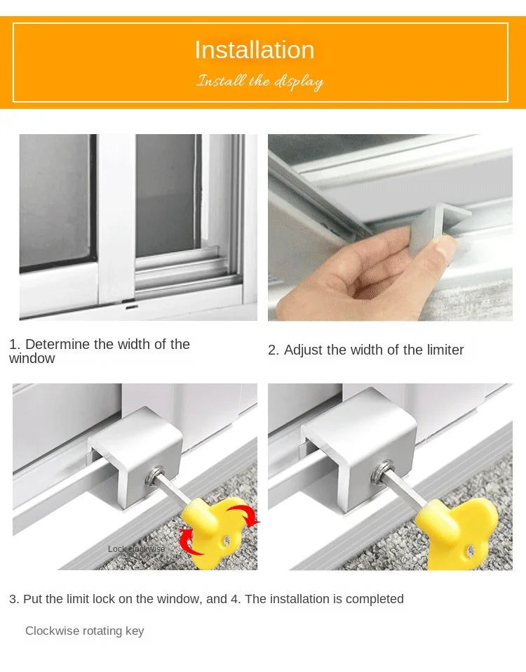 Sliding Sash Stopper Cabinet Doors Security