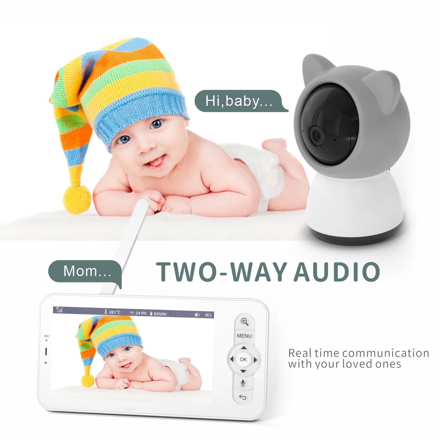 WireLess Babystar 5-inch LCD baby monitor