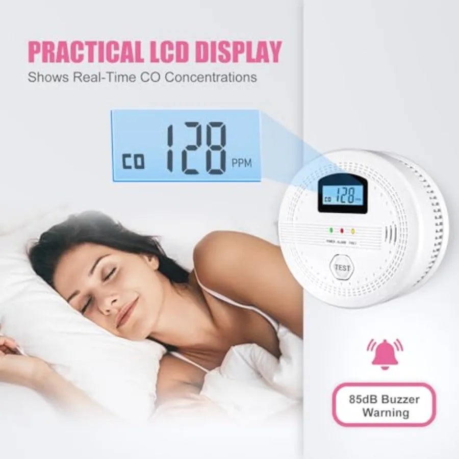 LCD Display Smoke Home Fire Alarm