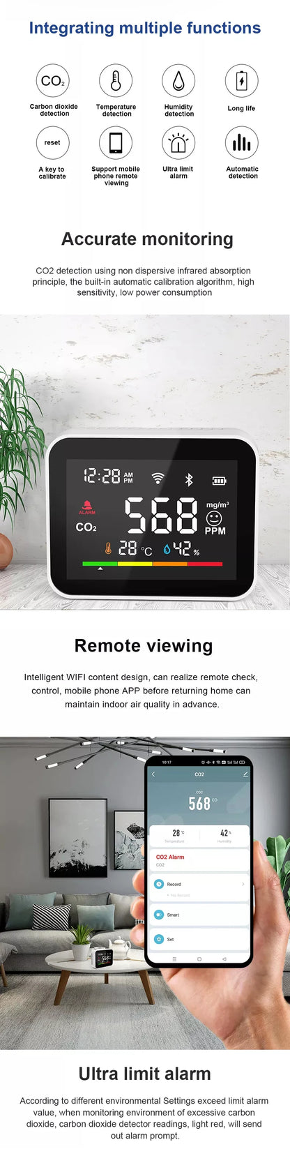 Tuya Wifi Smart Smoke Alarm Detector