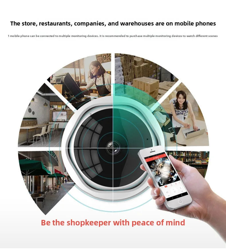 Panoramic WIFI IP Surveillance Camera