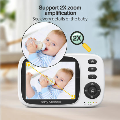 Baby Monitor Wireless Rechargeable Video