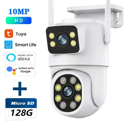 10MP Dual Lens Tuya Wi-Fi Wireless Camera