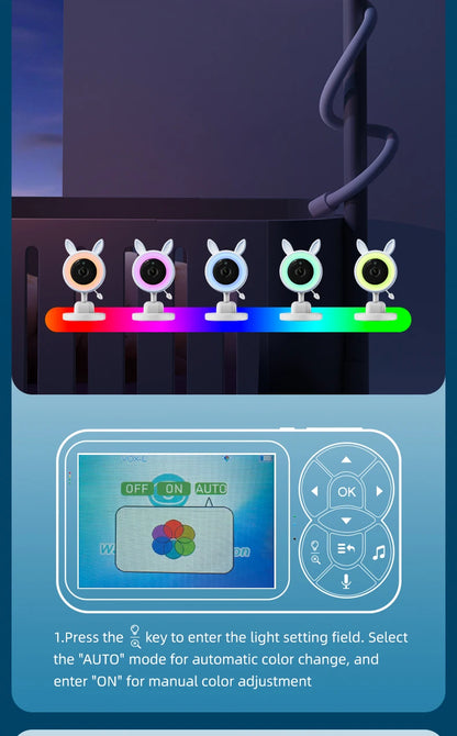 DANMINI WireLess Night light baby monitor