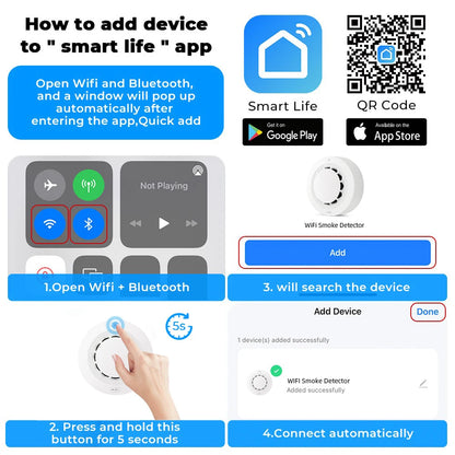 Smoke Fire Alarm Home Security System