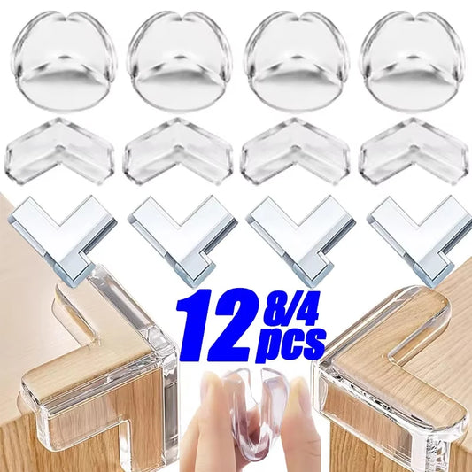4/8/12PCS Children Safety Silicone Protector Table Corner Edge Protection Cover Children Anticollision Edge Guards