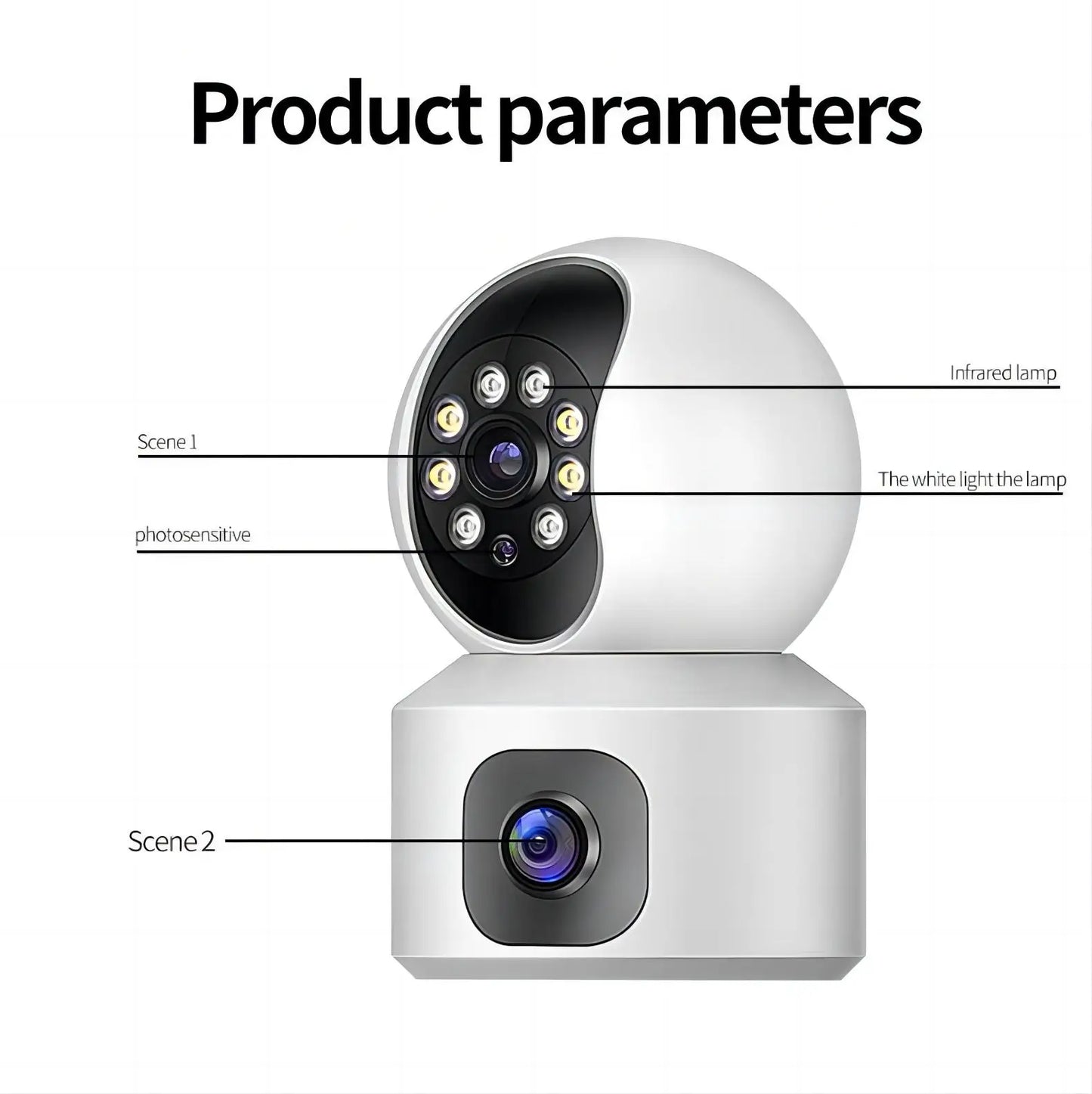 Tuya Dual Lens WiFi Baby Camera