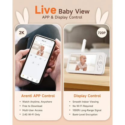 Baby Monitor Wireless Upgraded Display