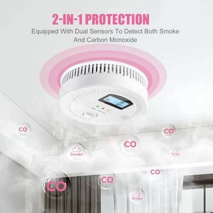 LCD Display Smoke Home Fire Alarm