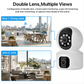 Tuya 8MP WiFi IP Camera Dual Lens Baby Monitor Color Night Vision Human Automatic Tracking Video Smart Home Surveillance Camera