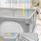 IMBABY Baby Playpens Light Gray Corralito for Baby Playground with Pull Ring Child Safety Barrier Fence Ball Box Game Playpen