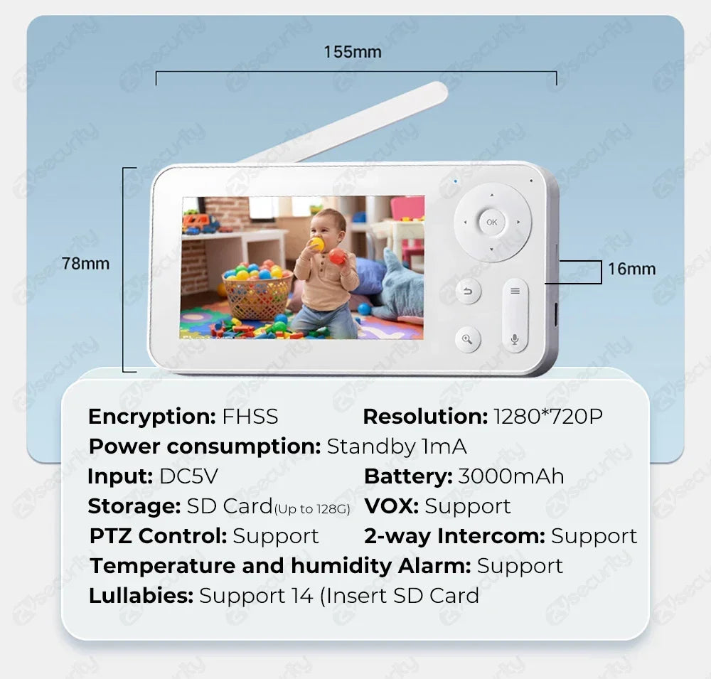 WireLess Auto Tracking WiFi Baby Monitor