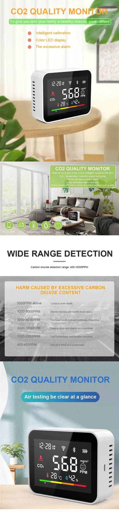 Tuya Wifi Smart Smoke Alarm Detector