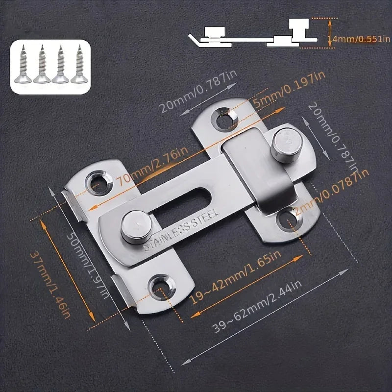 Stainless steel door lock guard