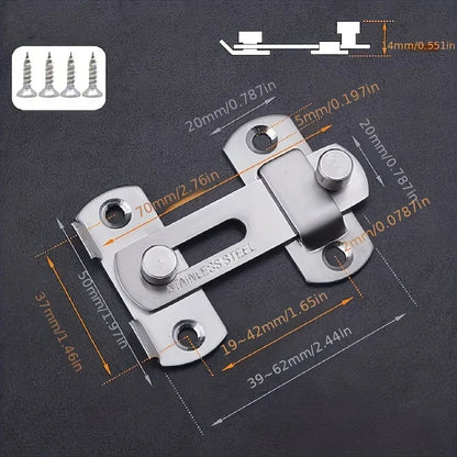 Stainless steel door lock guard
