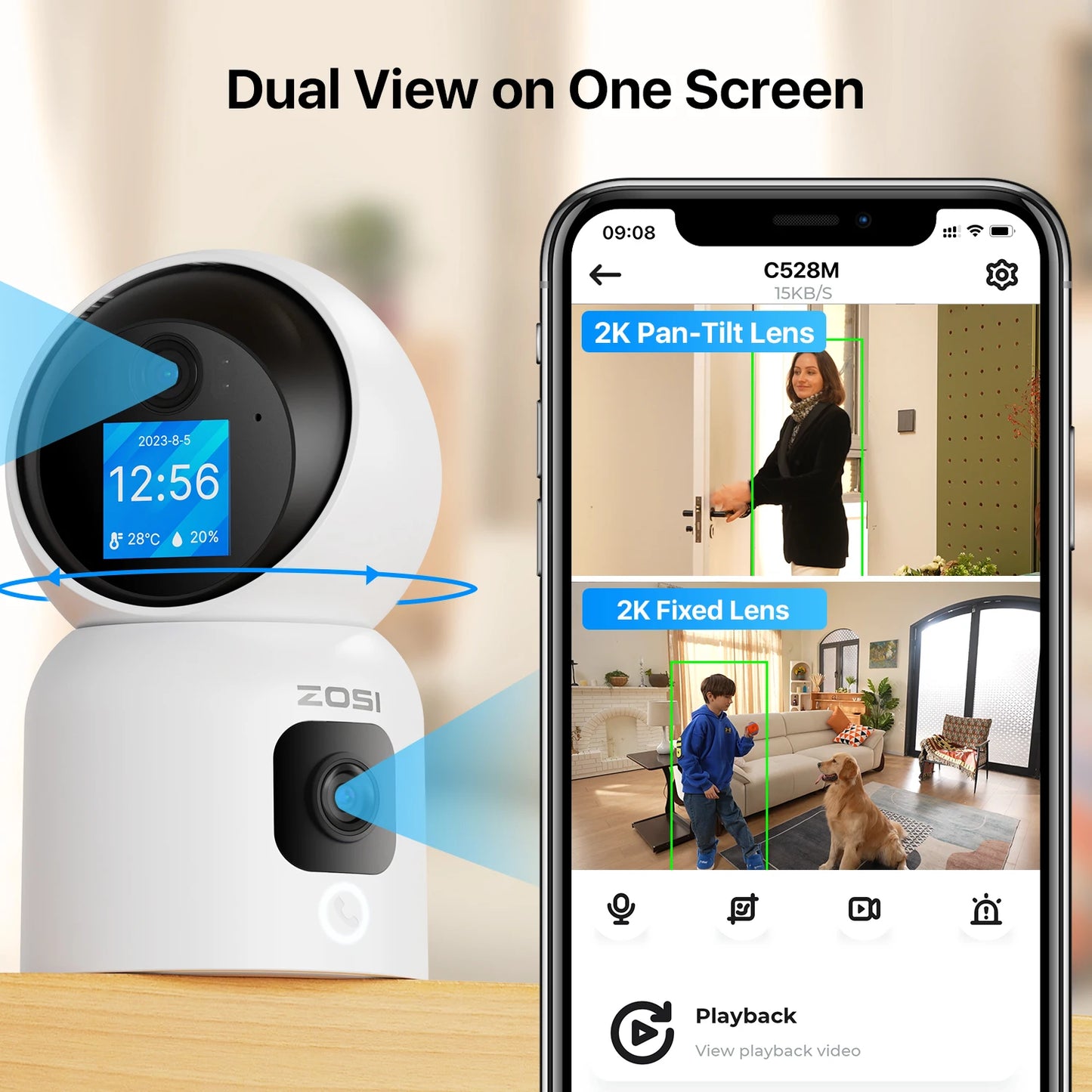 Smart Auto Tracking Home Security Camera
