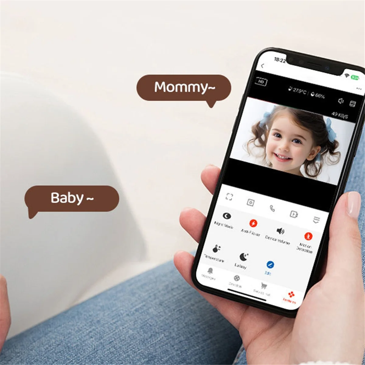 Intercom Baby Camera US Plug