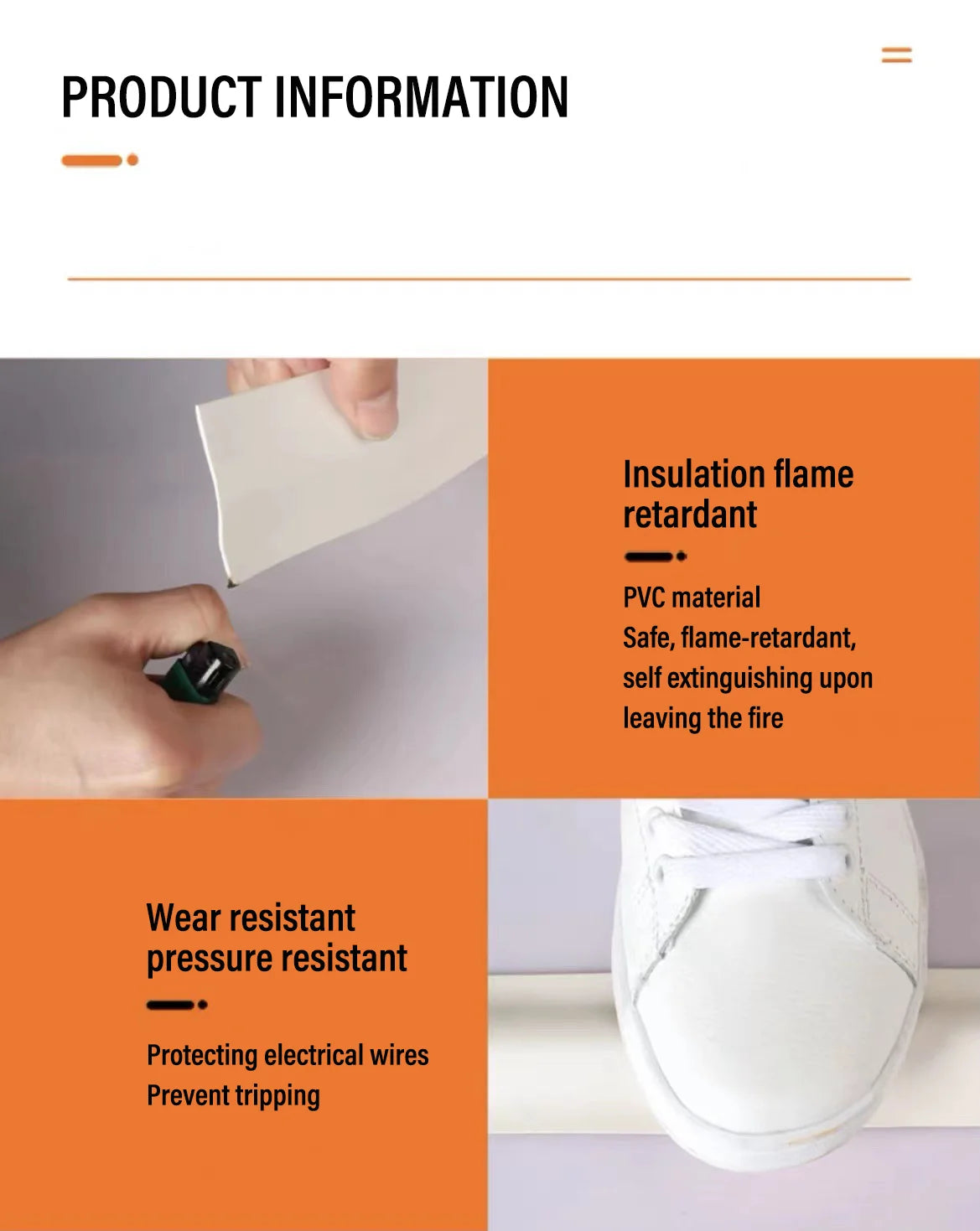 PVC Strip Insulation Cable Protector