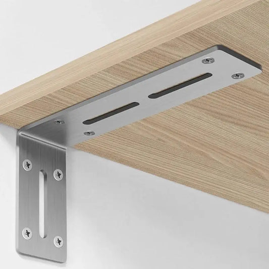 2pcs Stainless Steel 90 Degree Angle Bracket, Corner Bracket, Joint Fastener, Furniture Door Cabinet Screen Wall with Screws