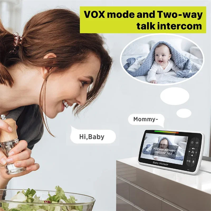 Babystar 5inch Video Baby Monitor with Remote
