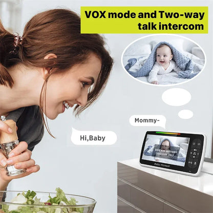 Babystar 5inch Video Baby Monitor with Remote