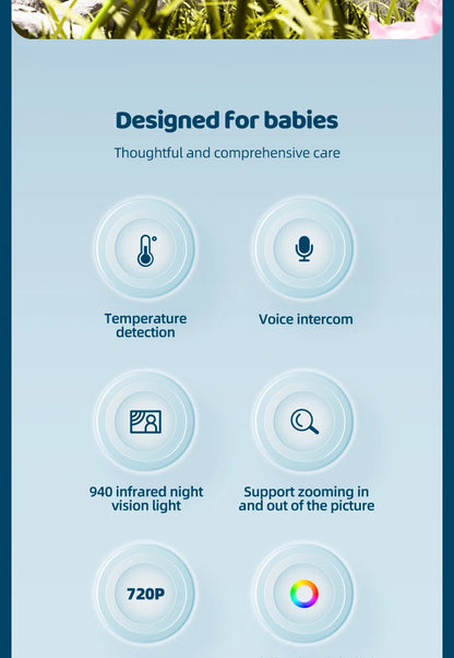 DANMINI WireLess Night light baby monitor
